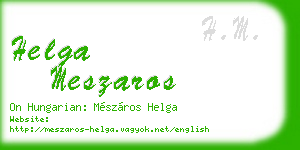 helga meszaros business card
